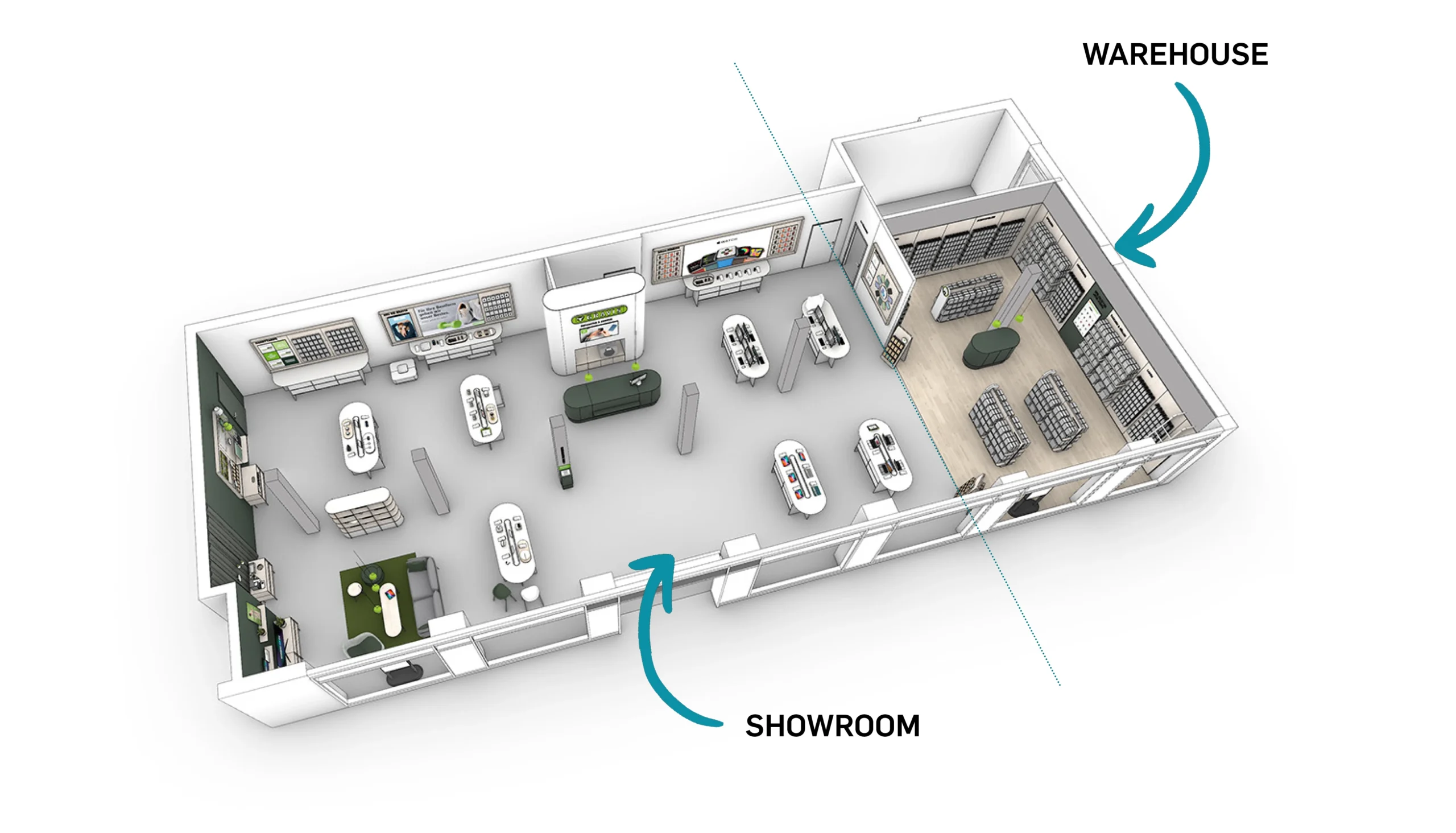 9-gravis-store-design-agentur-preussisch-portugal_mobil Gravis Store-Konzept: Zweiteilung in Showroom und Warehouse Bereich