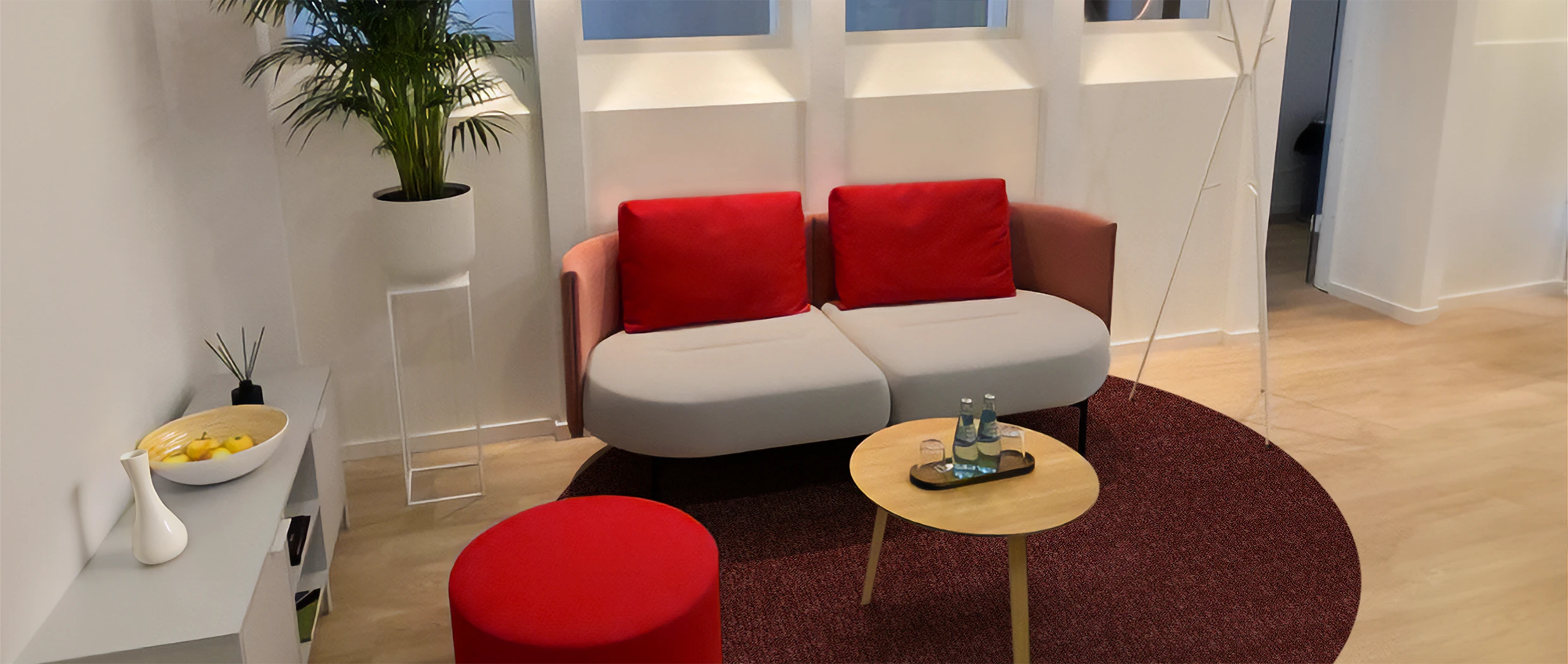 Belectric: Wartebereich beim Empfang