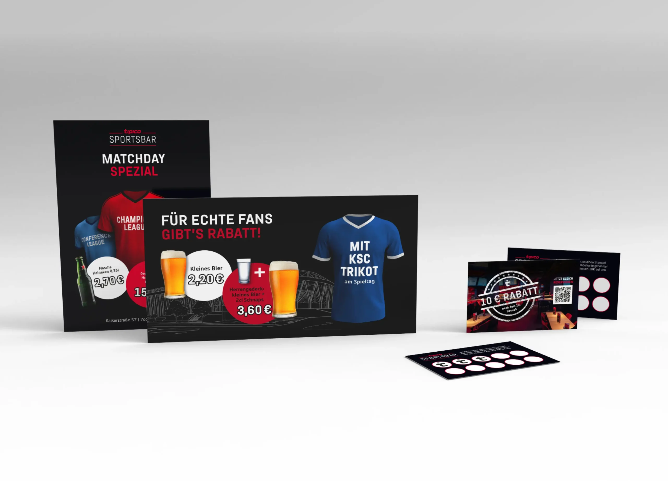 Flyer und Rabattkarten: Gestaltung von Preussisch Portugal